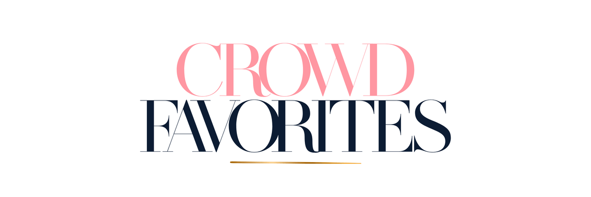 Stylish logo for Crowd Favorites showcasing trendy and popular products.