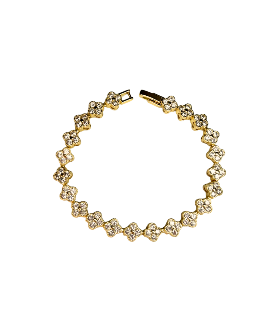 Endless Heart Sparkle Bracelet (Gold)